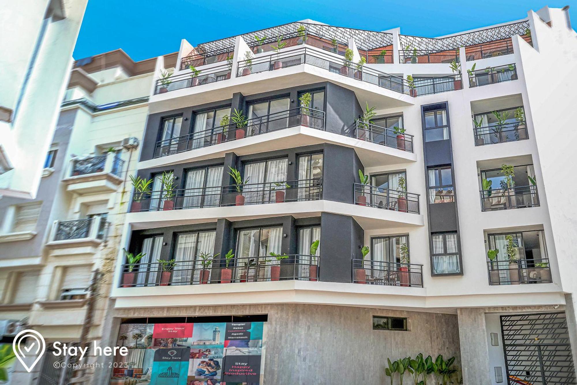 Stayhere Casablanca - Maarif - Elite Residence Exteriör bild